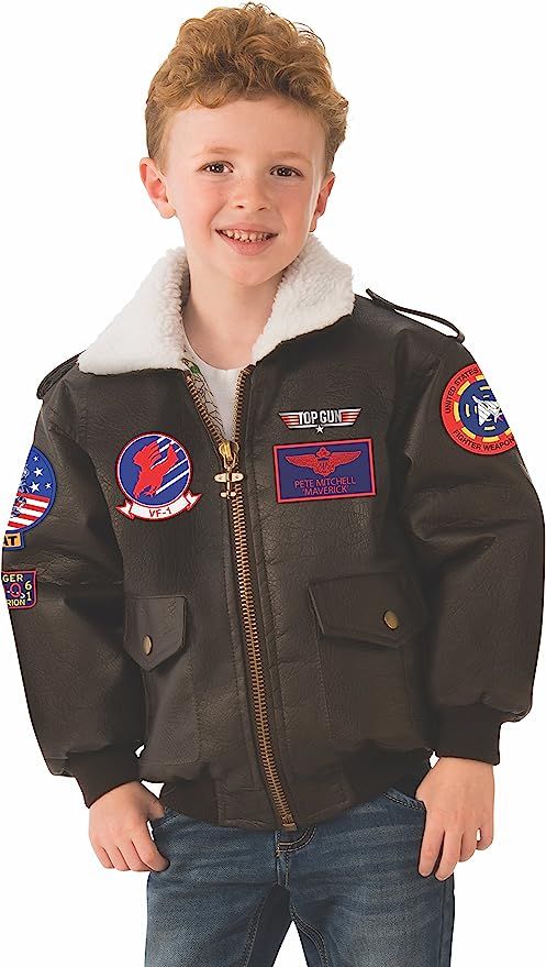 Amazon.com: Rubie's Top Gun Child's Costume Bomber Jacket : Clothing, Shoes & Jewelry | Amazon (US)