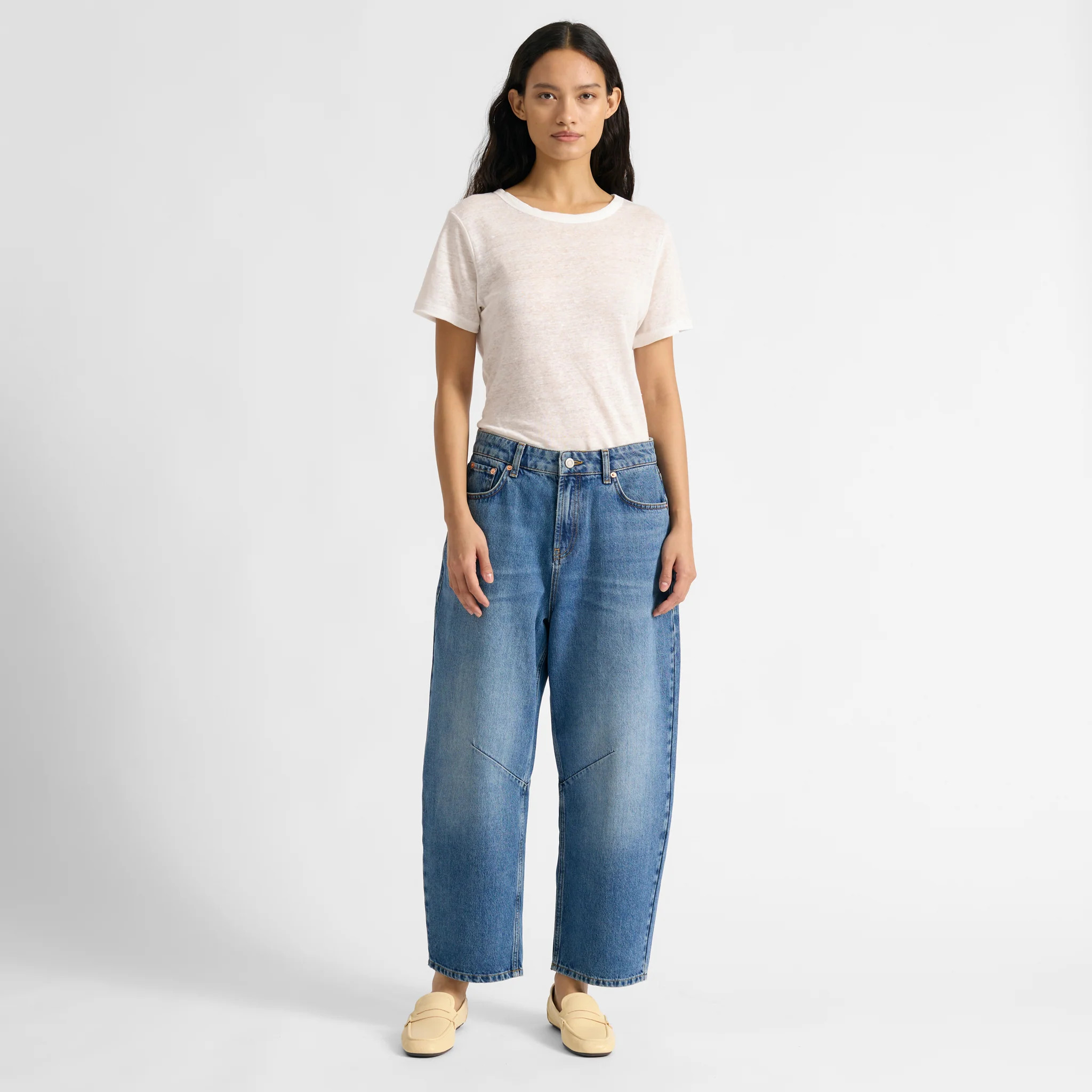 Barrel Jean Mid Wash | Albaray