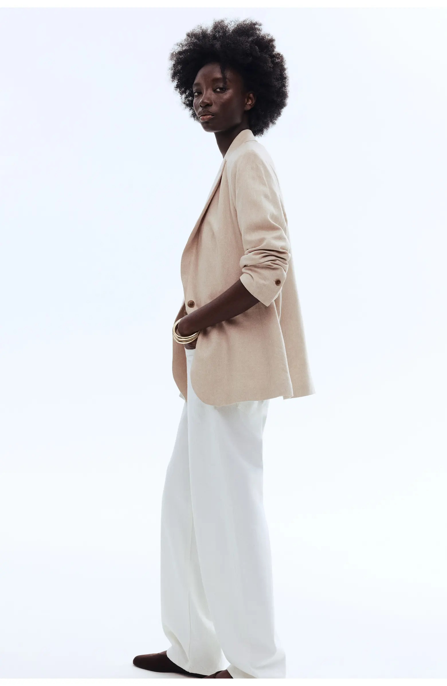 H&M Linen-blend blazer | Nordstrom | Nordstrom