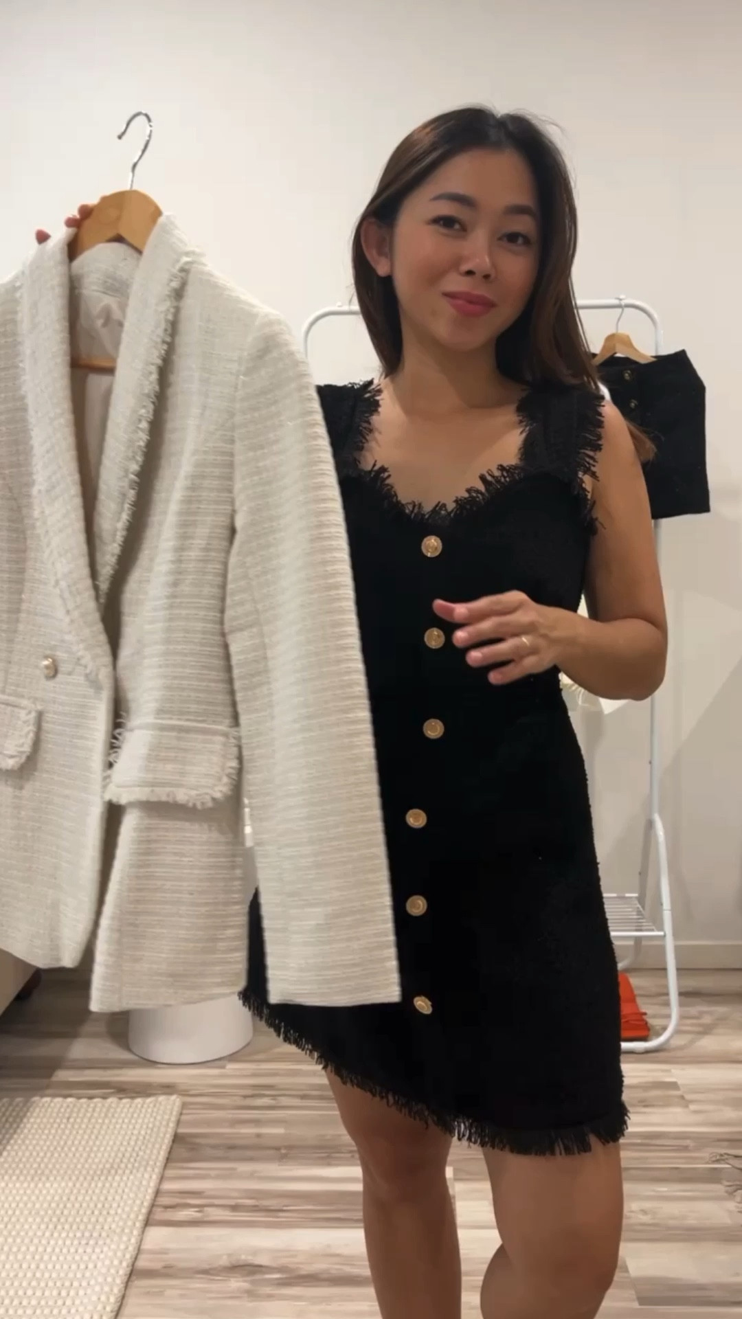 There’s nothing quite as polished like a blazer. Am I right?  Here’s how to style one tweed blazer in three different ways. I love that blazer can take you a long way, no matter the colour or fit.

Which look is your favourite?

I’m wearing collar fringed tweed blazer in ivory from @chicwish 

#chicwish #chicwishstyle #tweedsuit #tweedstyle #chiclook #howtostyle #howtowear #outfitinspiration 

How to style blazers, how to wear blazers, tweed blazers, elegant chic look, outfit inspiration , business casual outfits 
Blazers outfits for women , outfits casual chic, capsule wardrobe, tweed outfit ideas 

#LTKaustralia #LTKstyletip #LTKAsia