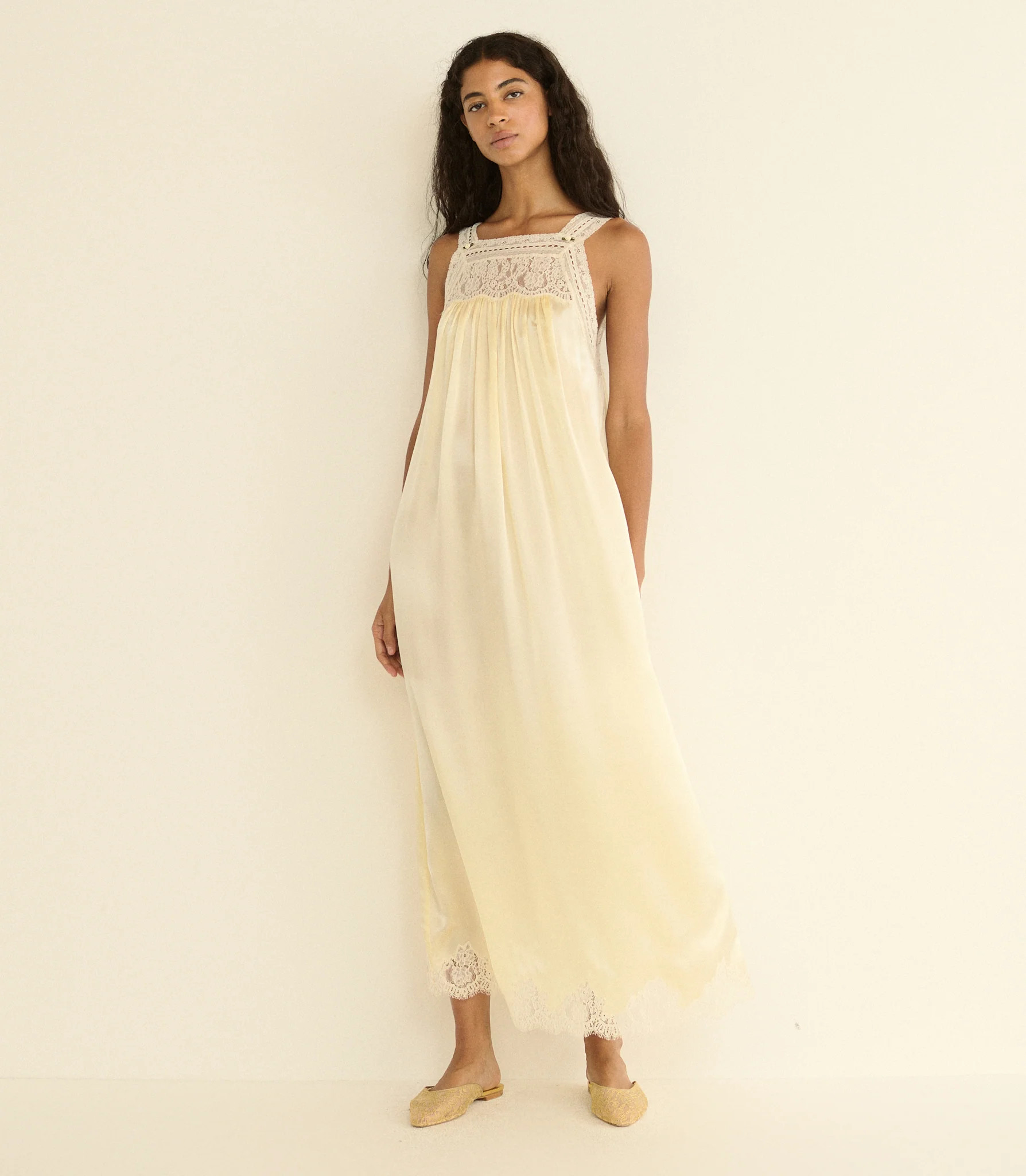 Luciane Dress - Vanilla | DÔEN | DOEN