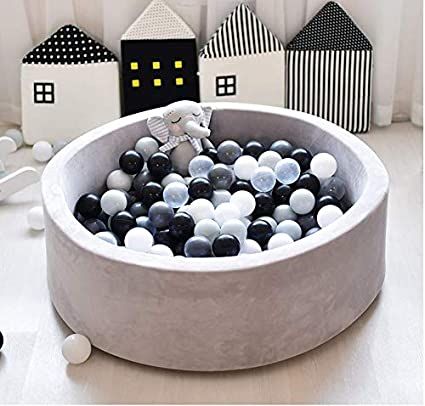 FUNTRESS Ball Pit Pool for Toddlers Memory Foam Soft Round Mini Pool for Baby Kids Gift for Toddl... | Amazon (US)