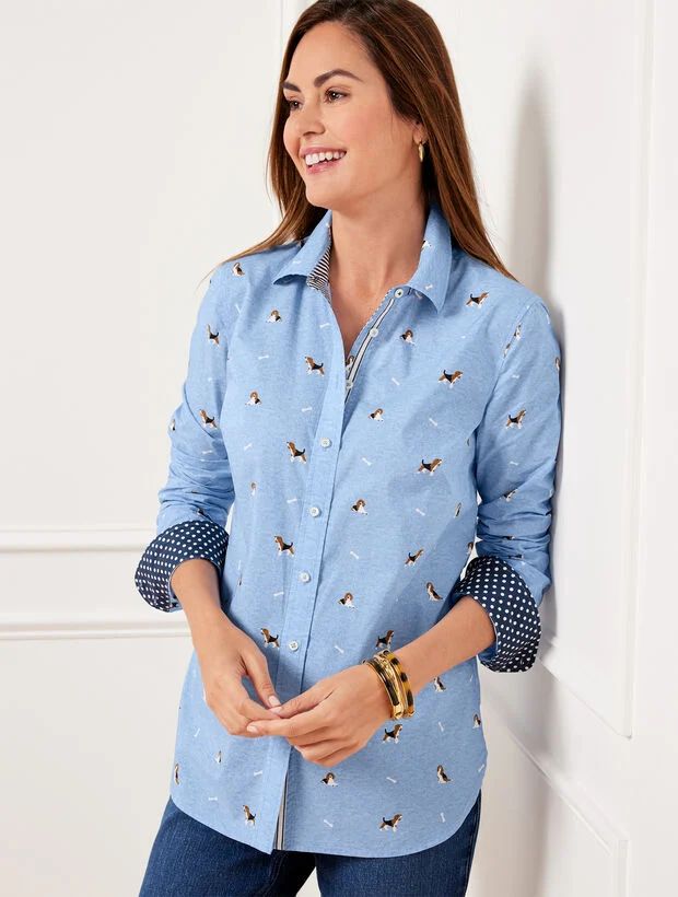 Modern Classic Shirt - Fetching Beagle | Talbots