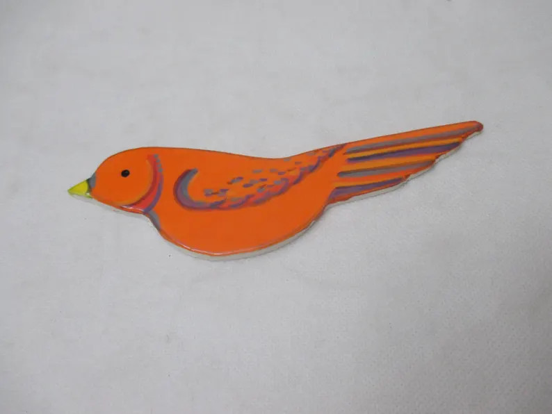 OR - ORANGE BIRDS - Ceramic Mosaic Tiles | Etsy (US)