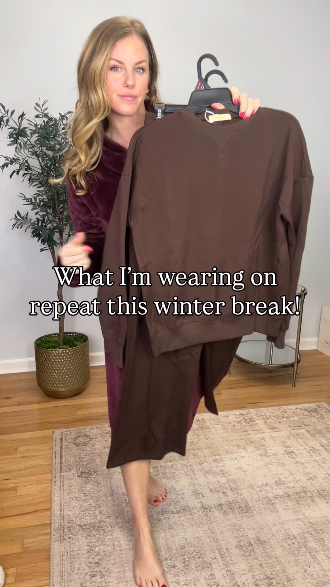 Living in this outfit all winter break 🤍 wearing M but could have done S. 

Comfy, cozy, and still feels put together—perfect for slow mornings, errands, and playing Nintendo with my girls! If it’s soft, easy, and cute… I’m wearing it on repeat all break long ❄️✨

#LTKootd #LTKFindsUnder50 #LTKmomlife