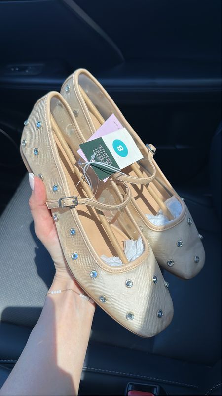 The cutest mesh rhinestone ballet flats 
TTS


#LTKsalealert #LTKshoecrush #LTKstyletip