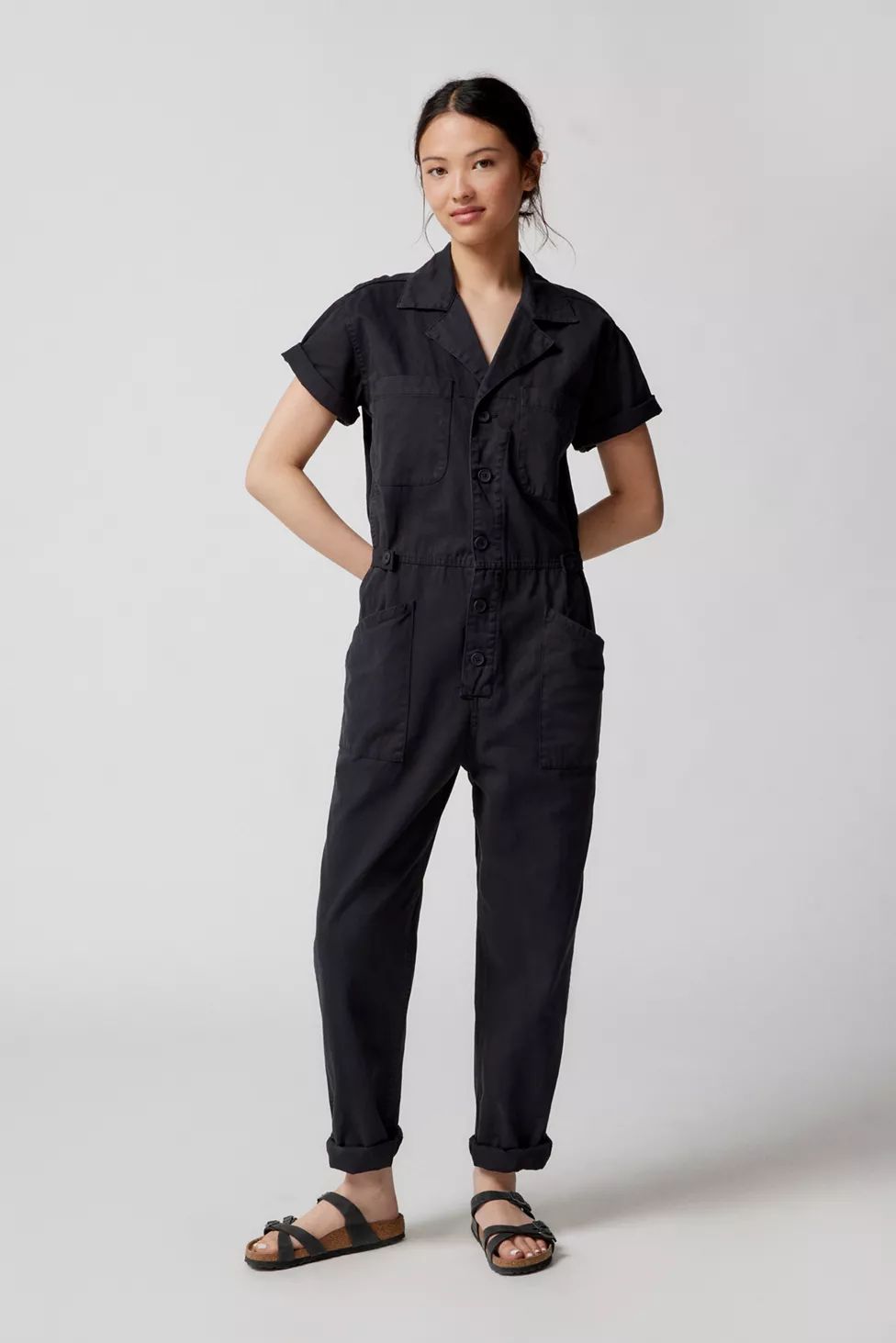 Pistola Grover Short Sleeve Field Jumpsuit | Urban Outfitters (US and RoW)