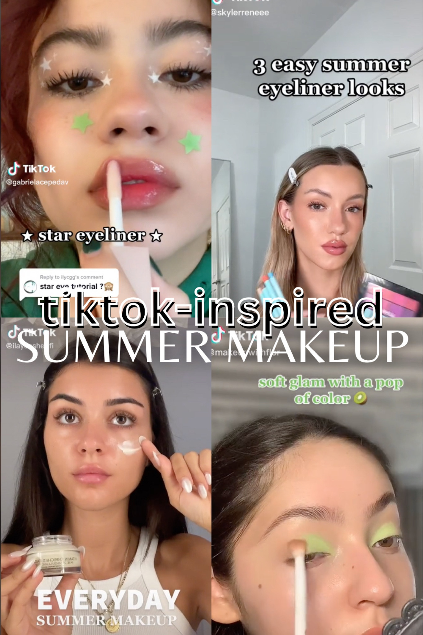 Everyday makeup, lip liner, eyeliner, moisturizer, highlighter, TikTok-inspired summer makeup ideas, summer makeup ideas, makeup routine, makeup tutorials, summer looks, summer makeup, makeup looks, glowy makeup, glowy skin 

#LTKbeauty #LTKunder100 #LTKFind