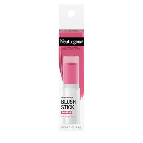 Neutrogena Healthy Glow Blush Stick, Easy to Use Lightweight Makeup, Ultra Creamy Cheek Color with Mango Butter Leaves Skin with a Natural Looking Colo, Petal Pink, 0.3 oz | Amazon (US)