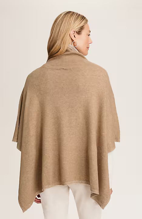 Two-Tone Sweater Poncho | J. Jill