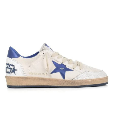 Golden Goose Men s White/Bluette Ball Star Low Top Sneakers Brand Size 42 ( US Size 9 ) | Walmart (US)