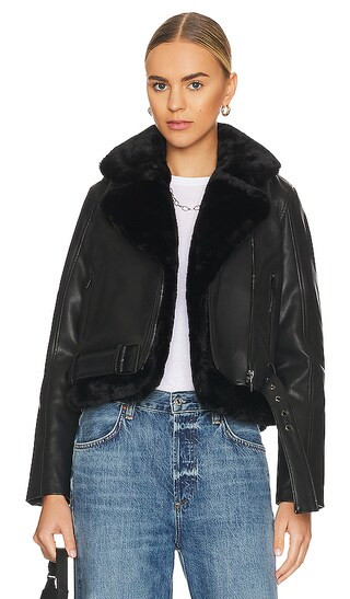 Faux Suede Jacket in Perfect Night | Revolve Clothing (Global)