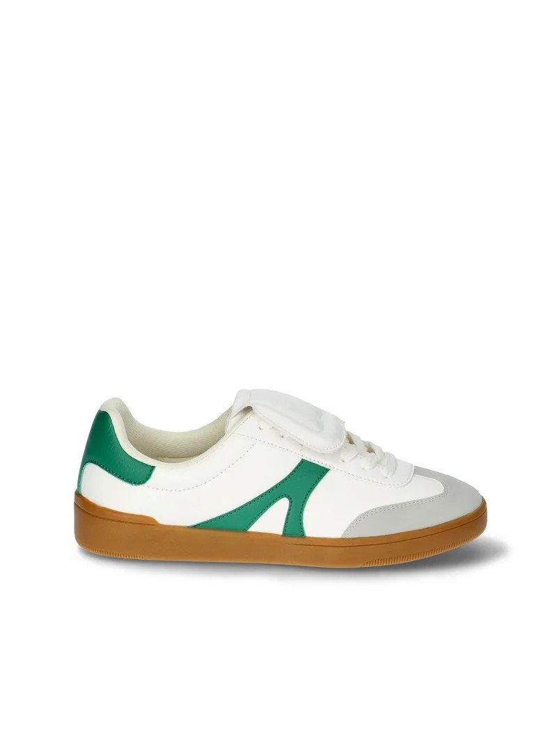 No Boundaries Women's Foldover Lace-Up Sporty Sneakers - Walmart.com | Walmart (US)