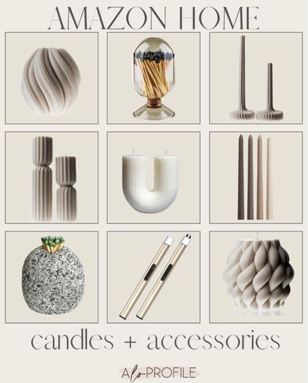 Amazon Home: Candles +
Accessories // Amazon home decor, Amazon finds, Amazon decor,
Amazon candles, Amazon neutral decor, amazon modern home decor, Amazon prime deals

#LTKhome