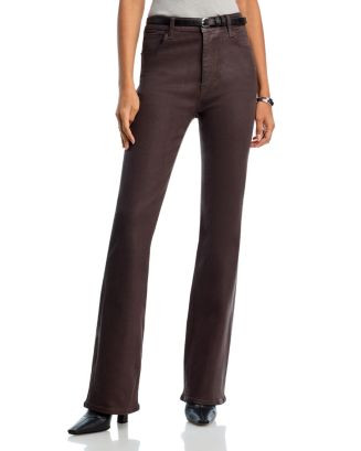 FRAME The Reboot High Rise Coated Jeans in Truffle | Bloomingdale's Women | Bloomingdale's (US)