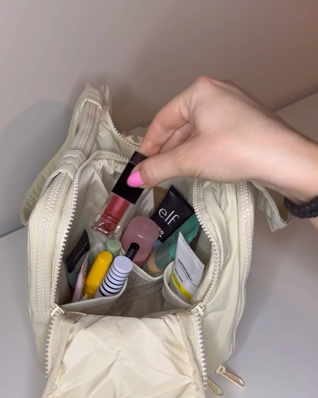 This toiletry bag was stuffed & I still had room for more! Elf products are superior🤭 #cosmetics #makeup #travel

#LTKbeauty #LTKitbag #LTKxTarget
