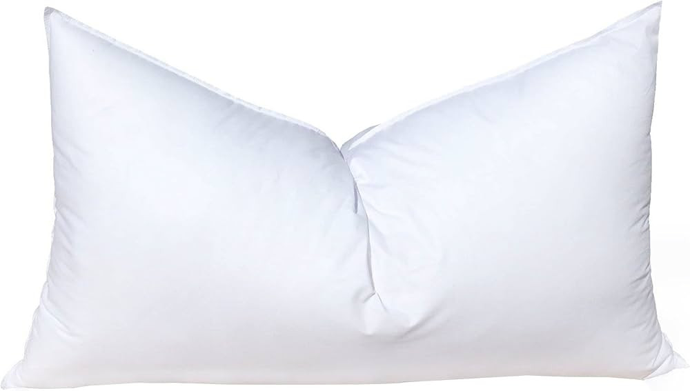 Pillowflex Synthetic Down Pillow Insert - 12x26 Down Alternative Pillow, Ultra Soft Body Pillow, Lar | Amazon (US)