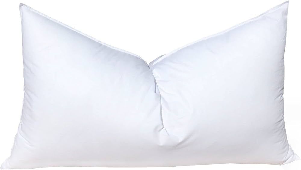 Pillowflex Synthetic Down Pillow Insert - 14x36 Down Alternative Pillow, Lumbar Pillow Insert for... | Amazon (US)