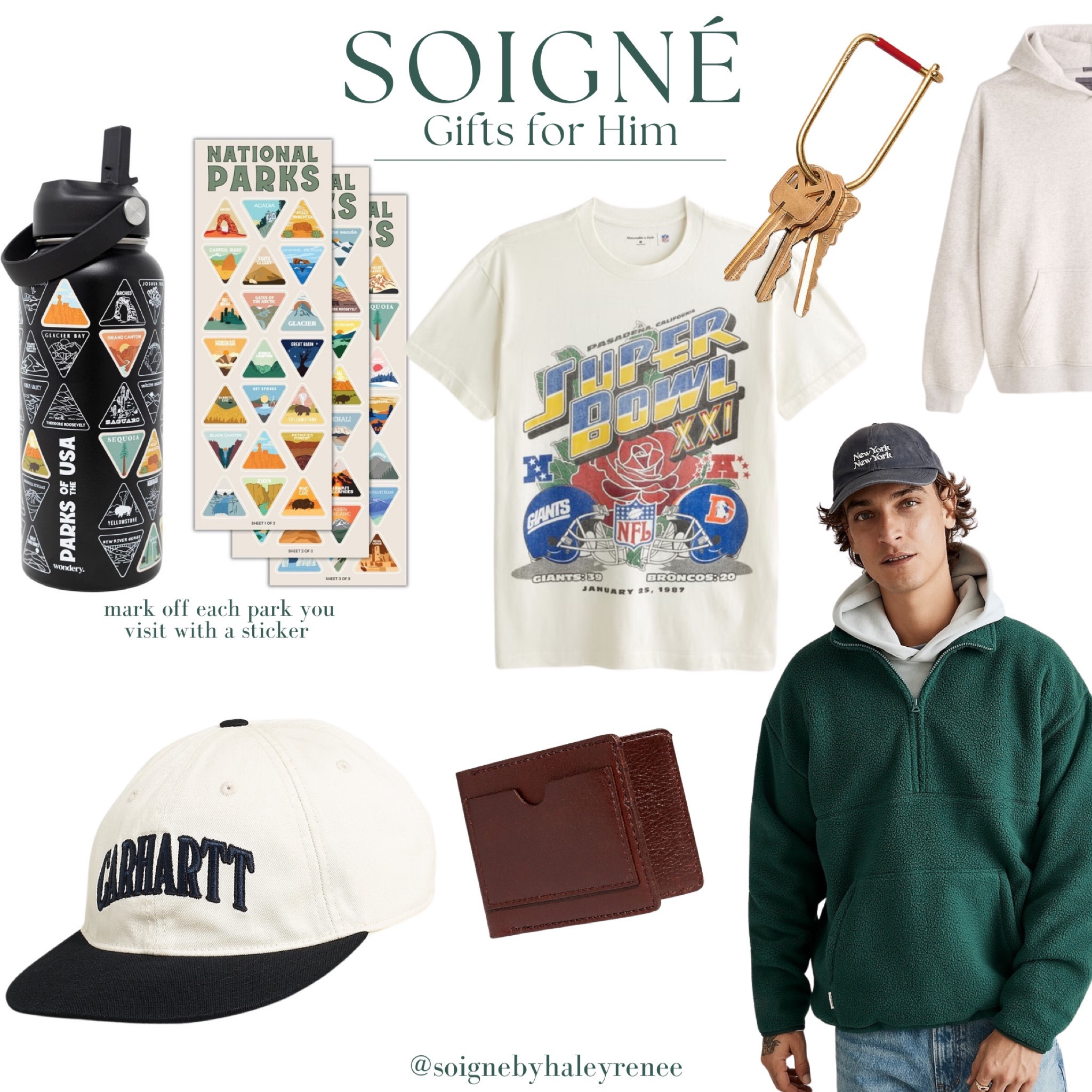 Gifts for him this Christmas! From your husband to your brother to your dad, I’ve got you covered for the holidays! A hat, wallet, keychain, fleece and water bottle for him!

#LTKHoliday #LTKfamily #LTKmens