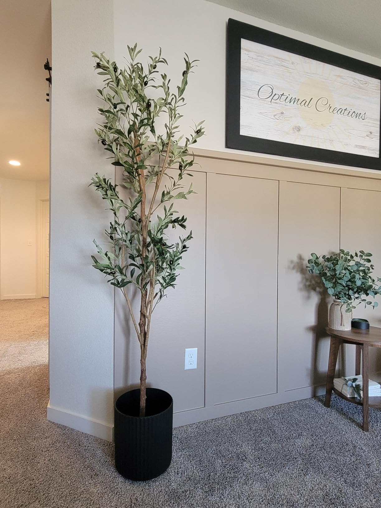 Kazeila Artificial Olive Tree 5FT Tall Faux Silk Plant for Home Office Decor Indoor Fake Potted T... | Amazon (US)