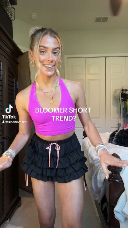 Bloomer shorts! Milumia Women's Summer Layered Ruffle Trim Lace Hem Elastic Waist Cute Shorts

#LTKVideo #LTKSeasonal #LTKfindsunder50
