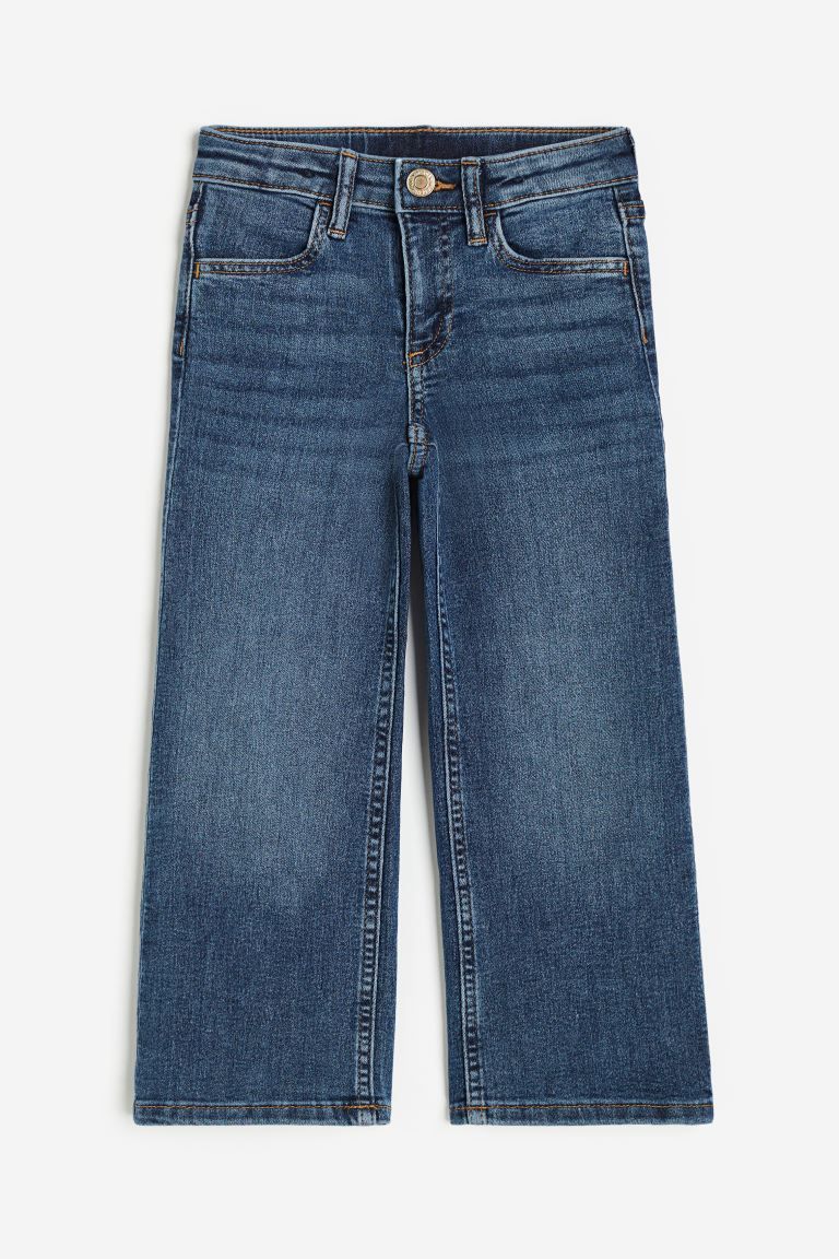 Superstretch Wide Leg Jeans - Denim blue - Kids | H&M US | H&M (US + CA)