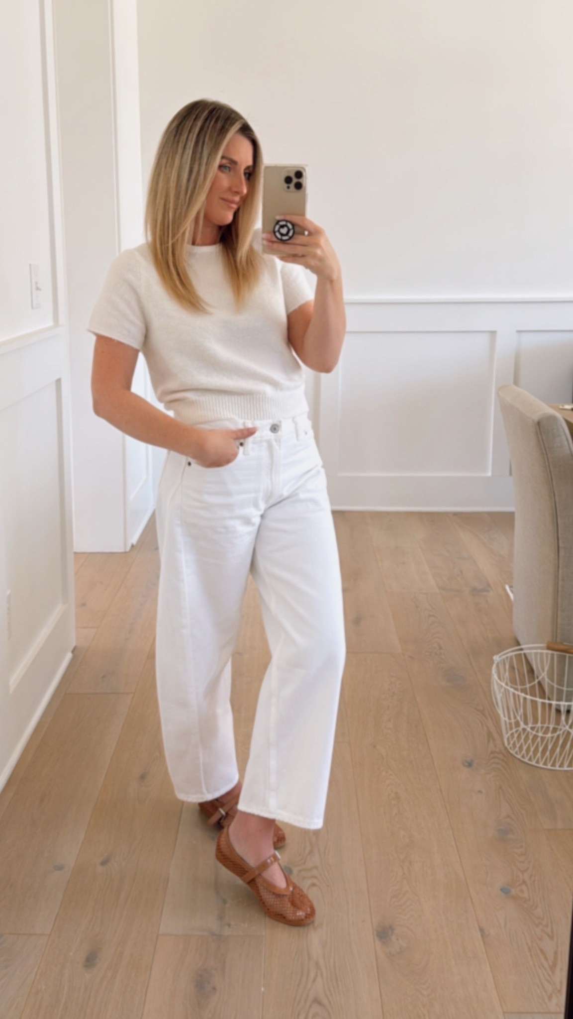 My favorite barrel jeans are on sale! 

Spring outfit, white denim, barrel jeans, sweater top, summer outfit, casual look 

#LTKSaleAlert #LTKStyleTip