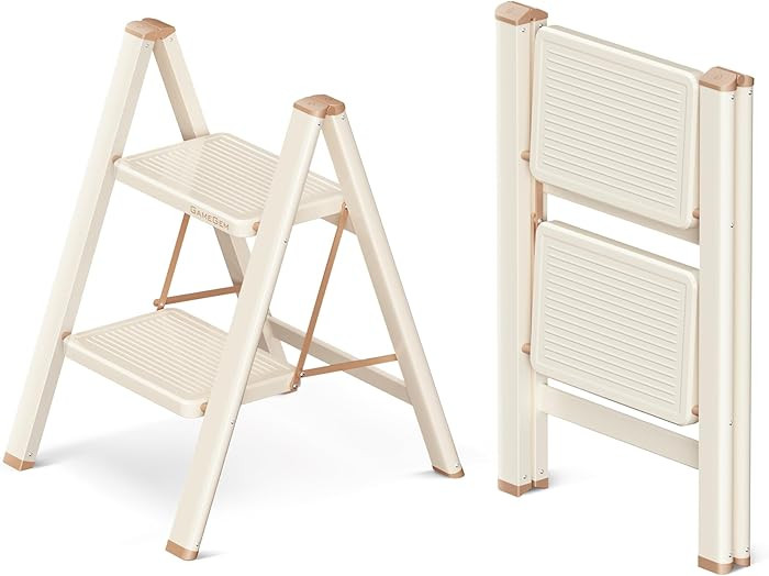 2 Step Ladder Folding Step Stool with Wide Anti-Slip Pedal, 330LBS Capacity, Lightweight Portable... | Amazon (US)
