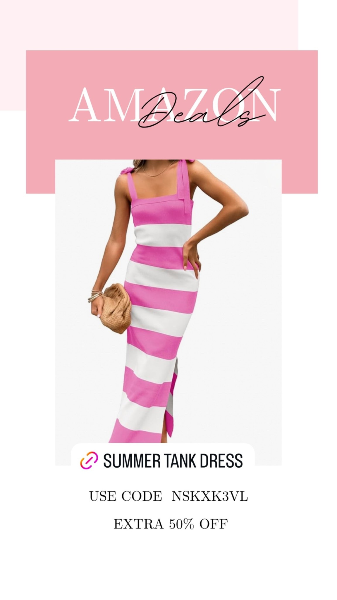 Cute new wide strap tank dress on deal has tie straps too! Comes in a few colors. ￼

#LTKSaleAlert #LTKMidsize #LTKSeasonal