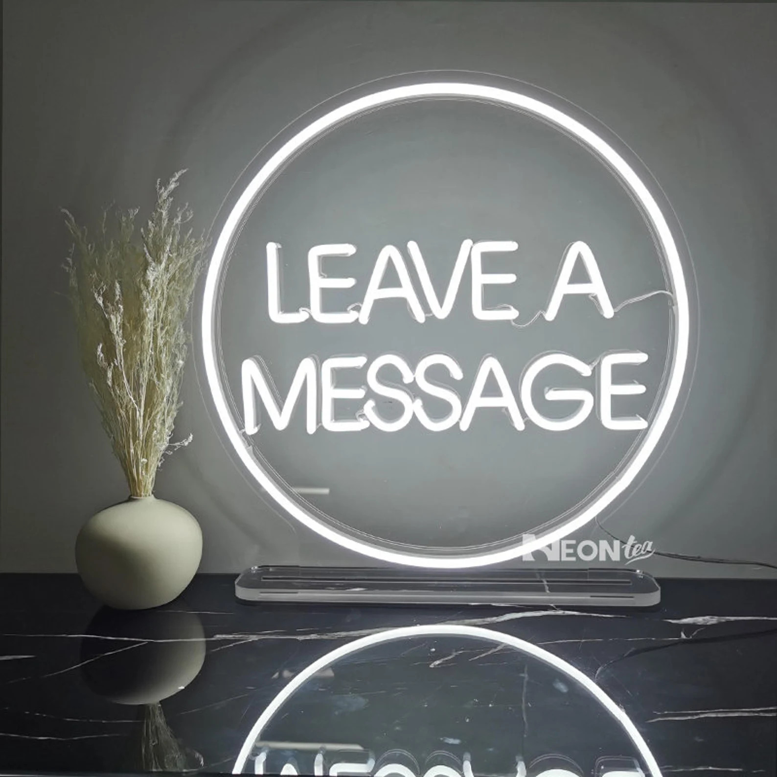 Leave me a message freestanding wedding table neon sign, pick up the phone , leave a message audi... | Etsy (US)