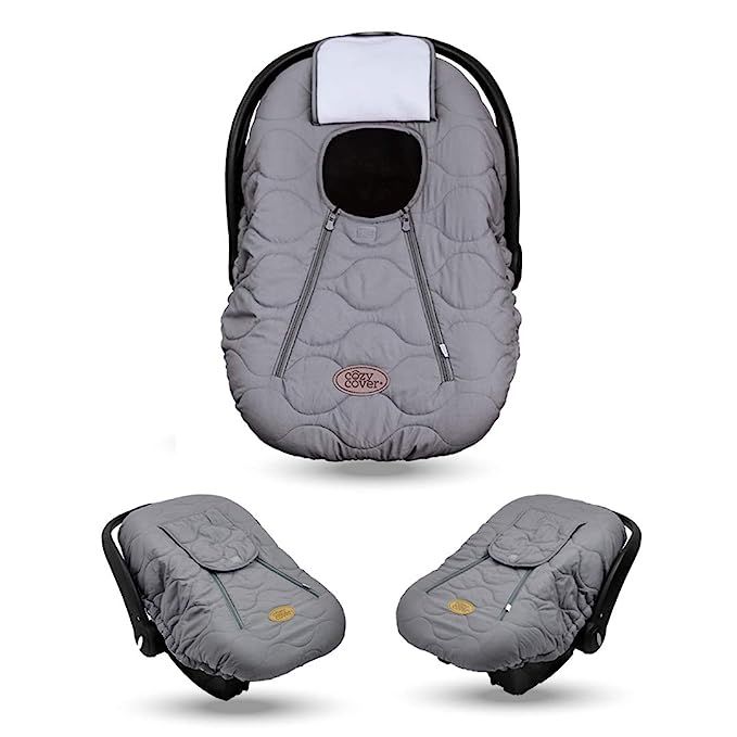 Cozy Cover Infant Car Seat Cover (Gray Quilt) - The Industry Leading Infant Carrier Cover Trusted... | Amazon (US)