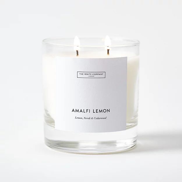 Amalfi Lemon 2 Wick Candle | The White Company (UK)