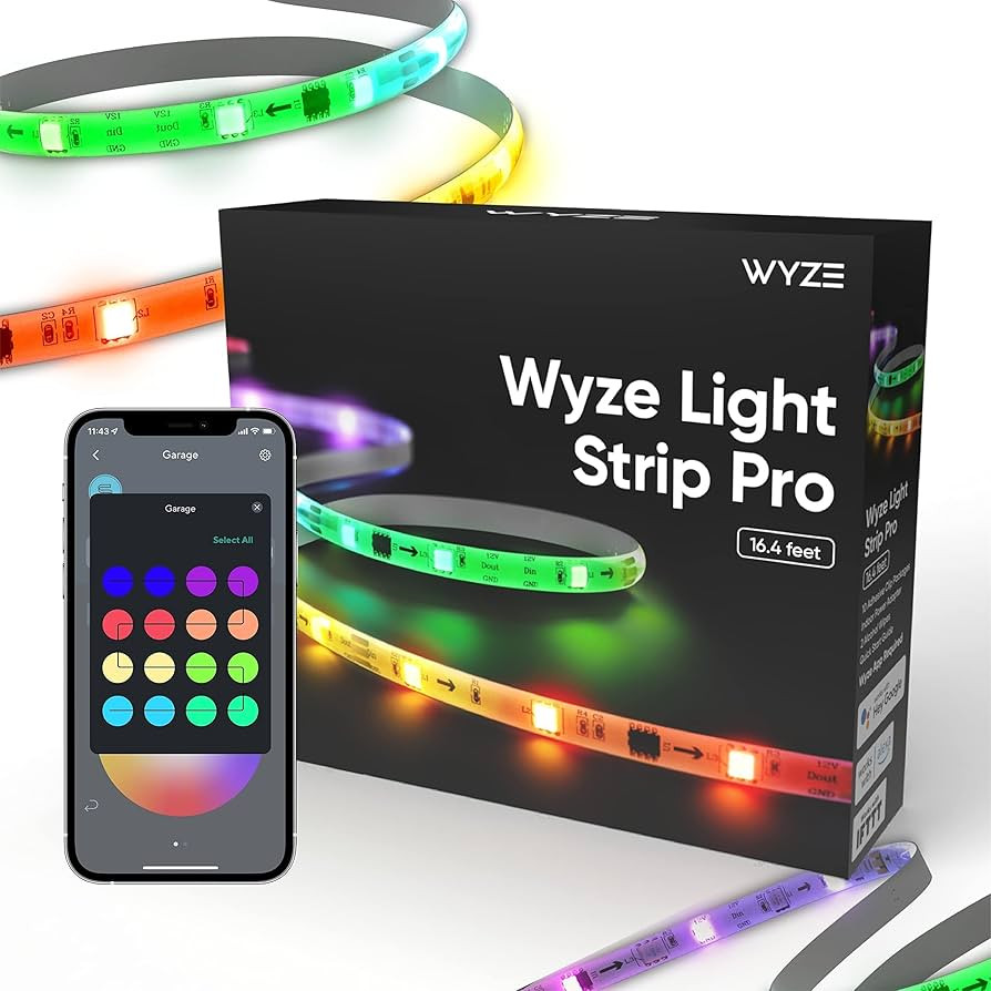 Light Strip Pro, 16.4ft WiFi LED Strip Lights, Multi-Color Segment Control, with 16 Million Color... | Amazon (US)