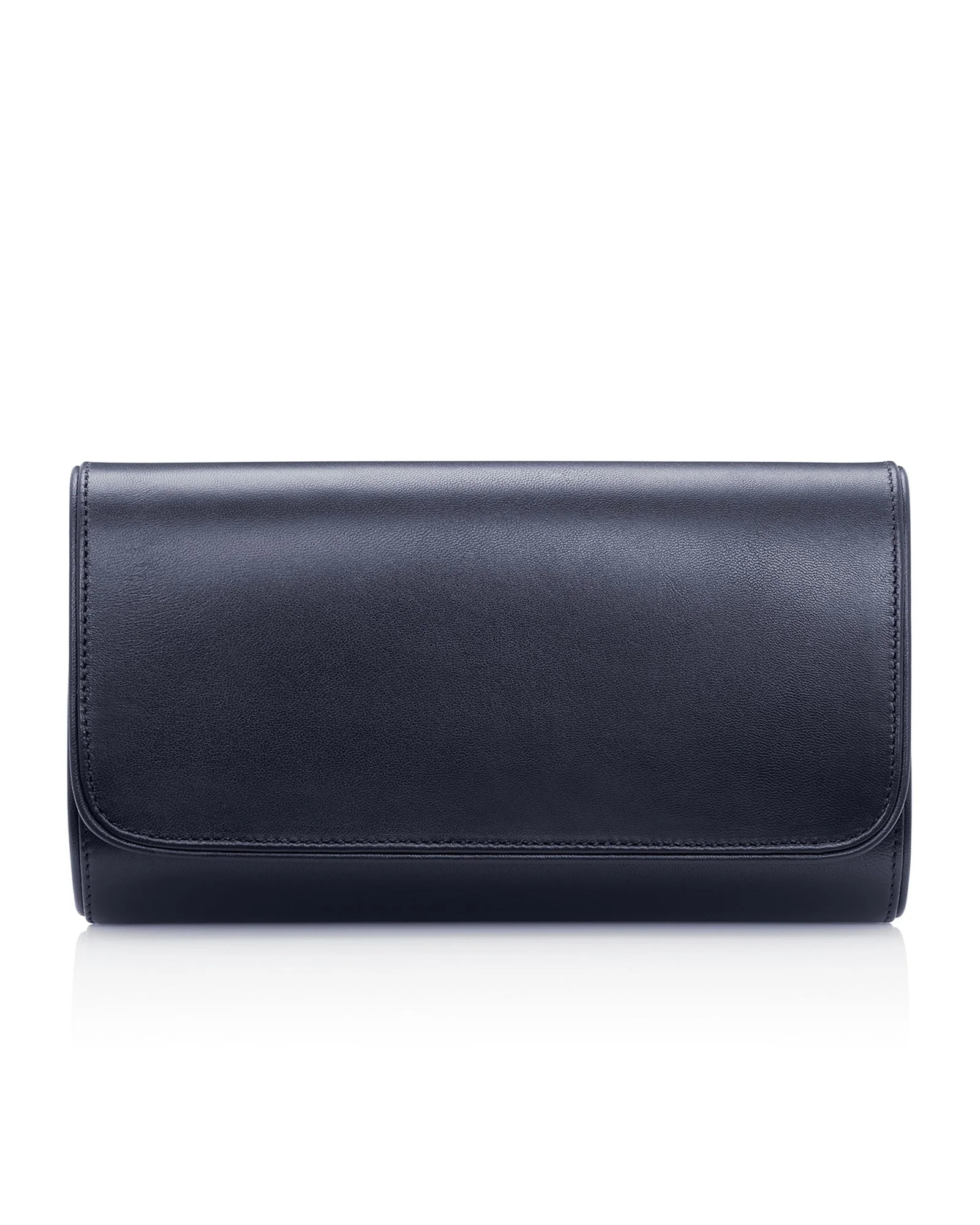Natasha Clutch Bag Navy Leather | Shop now - Emmy London | Emmy London