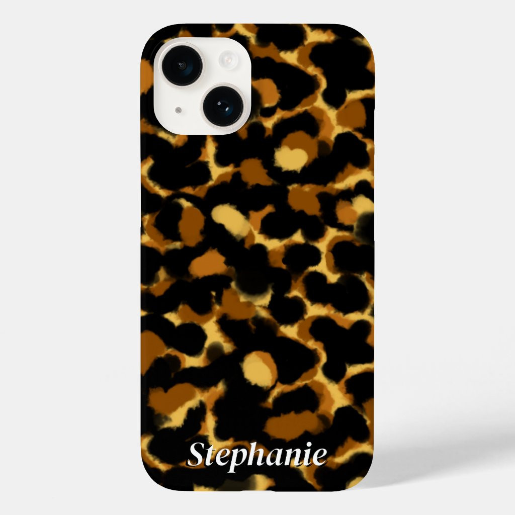 Stylish Tortoiseshell Pattern Custom Name | Zazzle