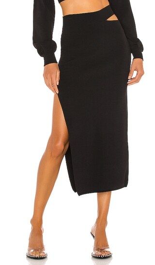 x REVOLVE Cut Out Knit Midi Skirt | Revolve Clothing (Global)