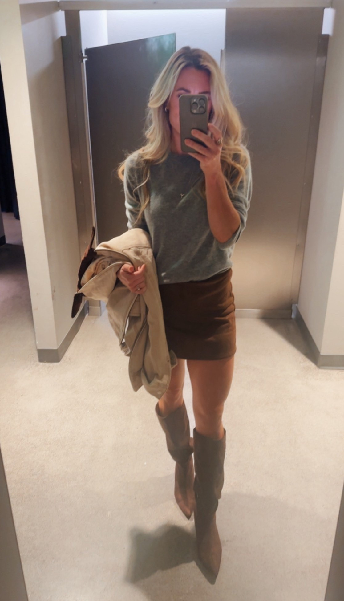 Target skirt XS. Runs big
Quince cashmere sweater small
Target boots TS
Concert outfit idea
Date night outfit 
Thanksgiving outfit 

#LTKFindsUnder50 #LTKCyberWeek #LTKHoliday