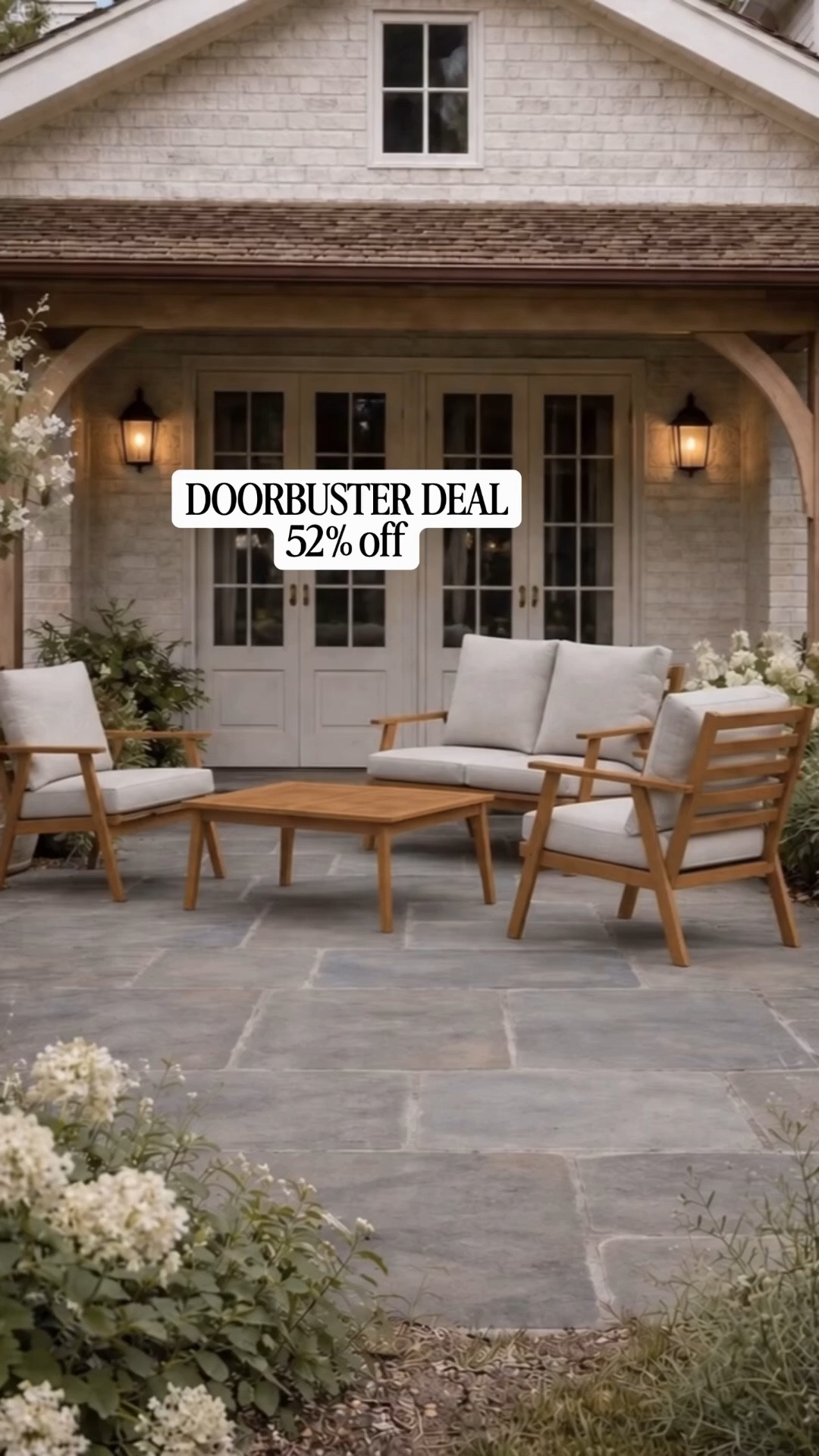 Run for this beautiful four piece conversation set portion patio conversation at 52% off door buster deal ends tomorrow Way

#LTKSaleAlert #LTKHome