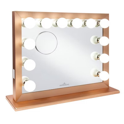 Impressions Vanity Starlight® Plus Vanity Mirror Gold | Target