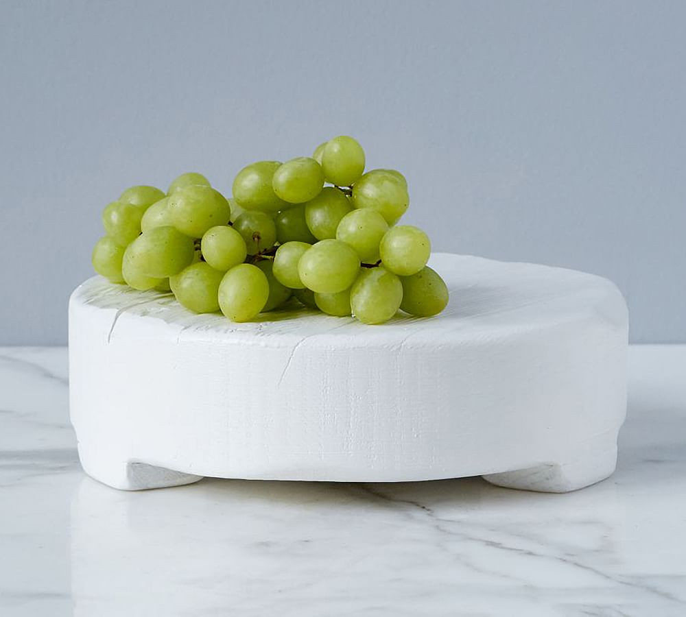 White Reclaimed Wood Round Pedestal | Pottery Barn (US)