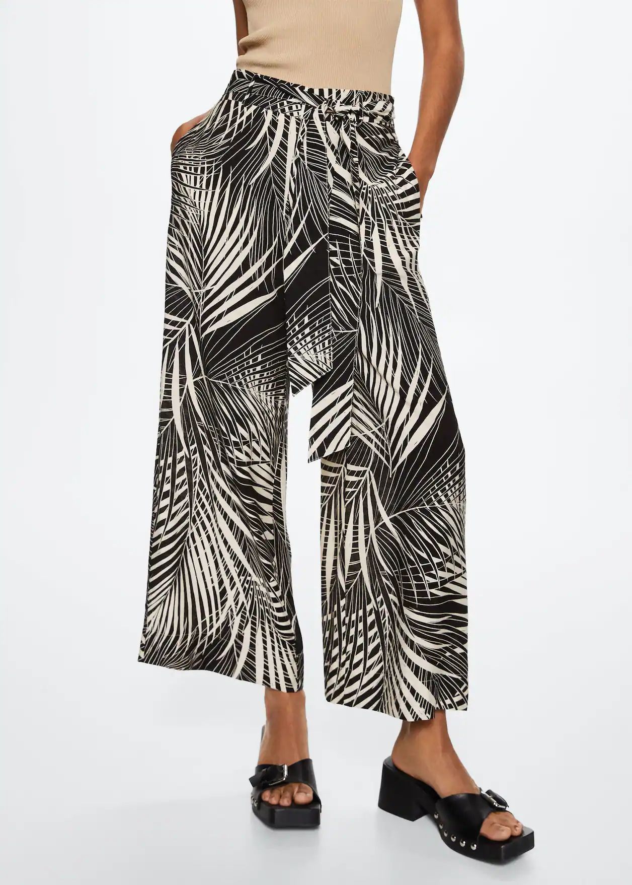 Flowy printed pants | MANGO (US)