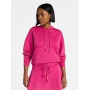 No Boundaries Washed Fleece Pullover Hoodie, Women's XXS-XXL | Walmart (US)