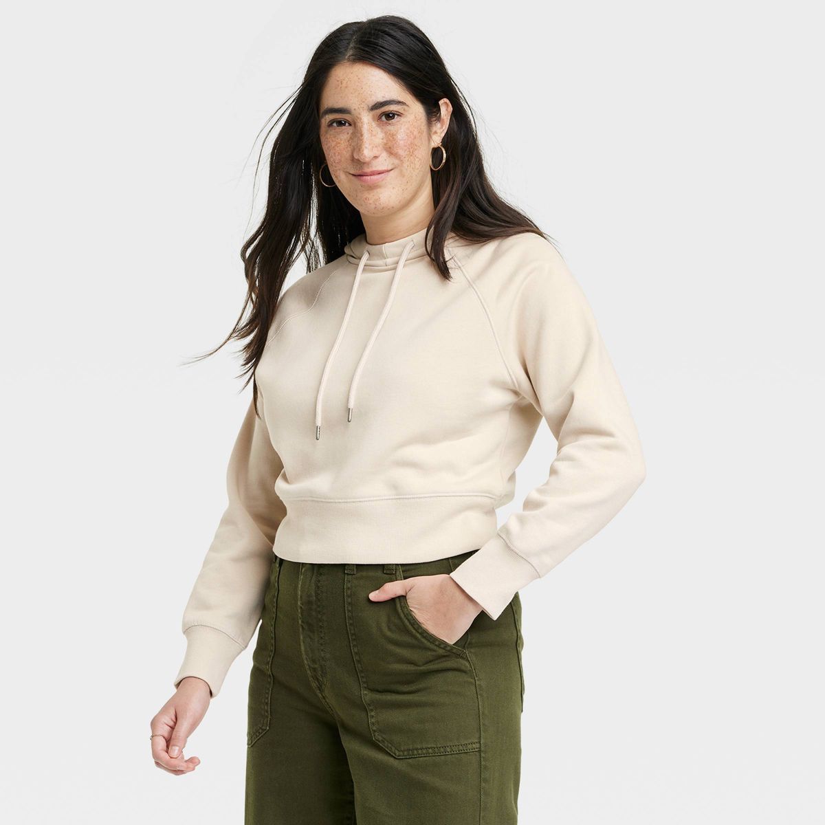 Women's Hoodie Sweatshirt - Universal Thread™ Khaki M | Target
