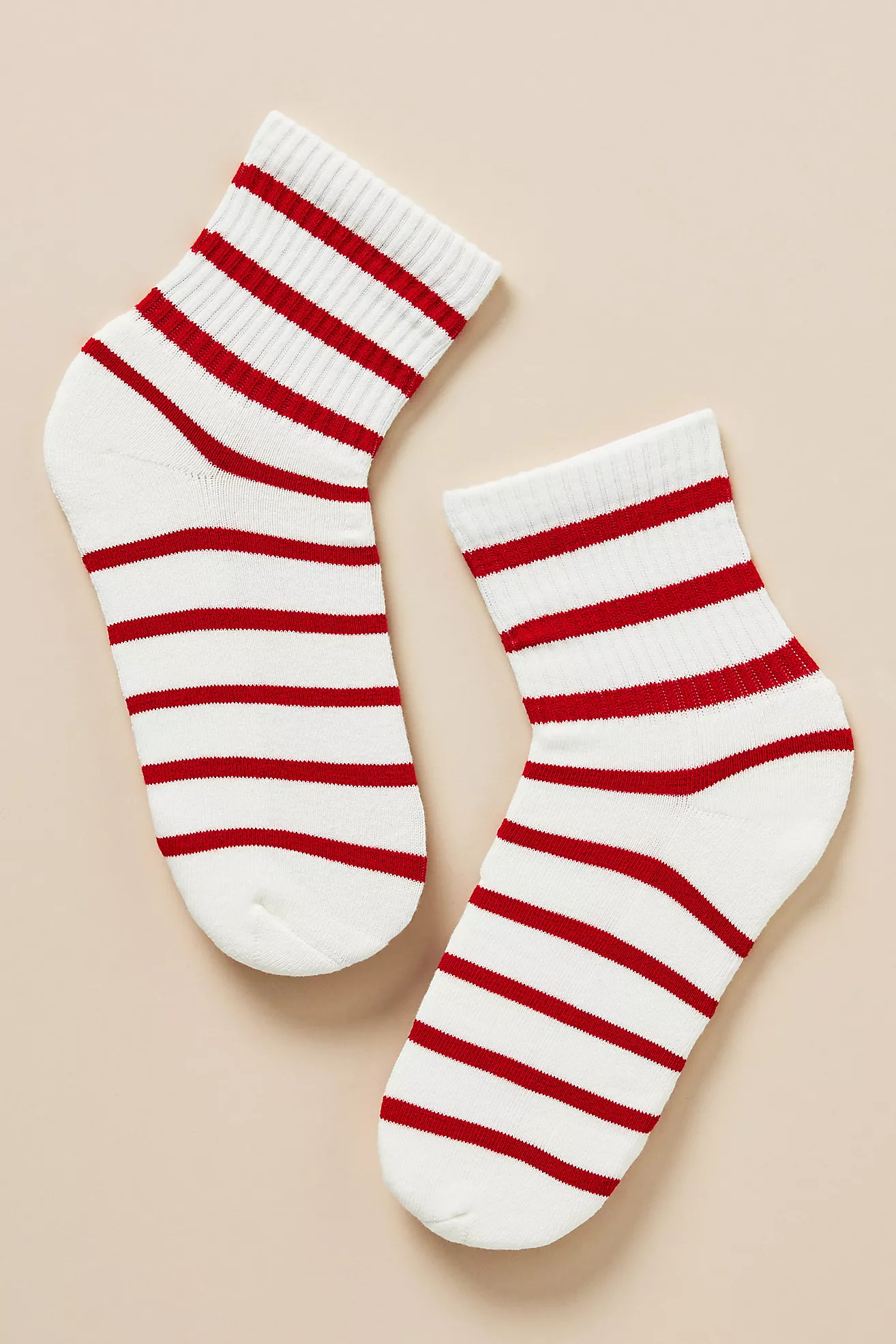 Daily Practice by Anthropologie Sporty Ribbed Striped Socks | Anthropologie (US)