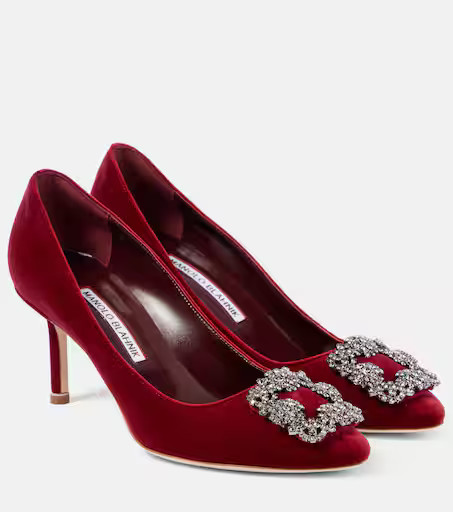 Hangisi 70 embellished velvet pumps | Mytheresa (US/CA)