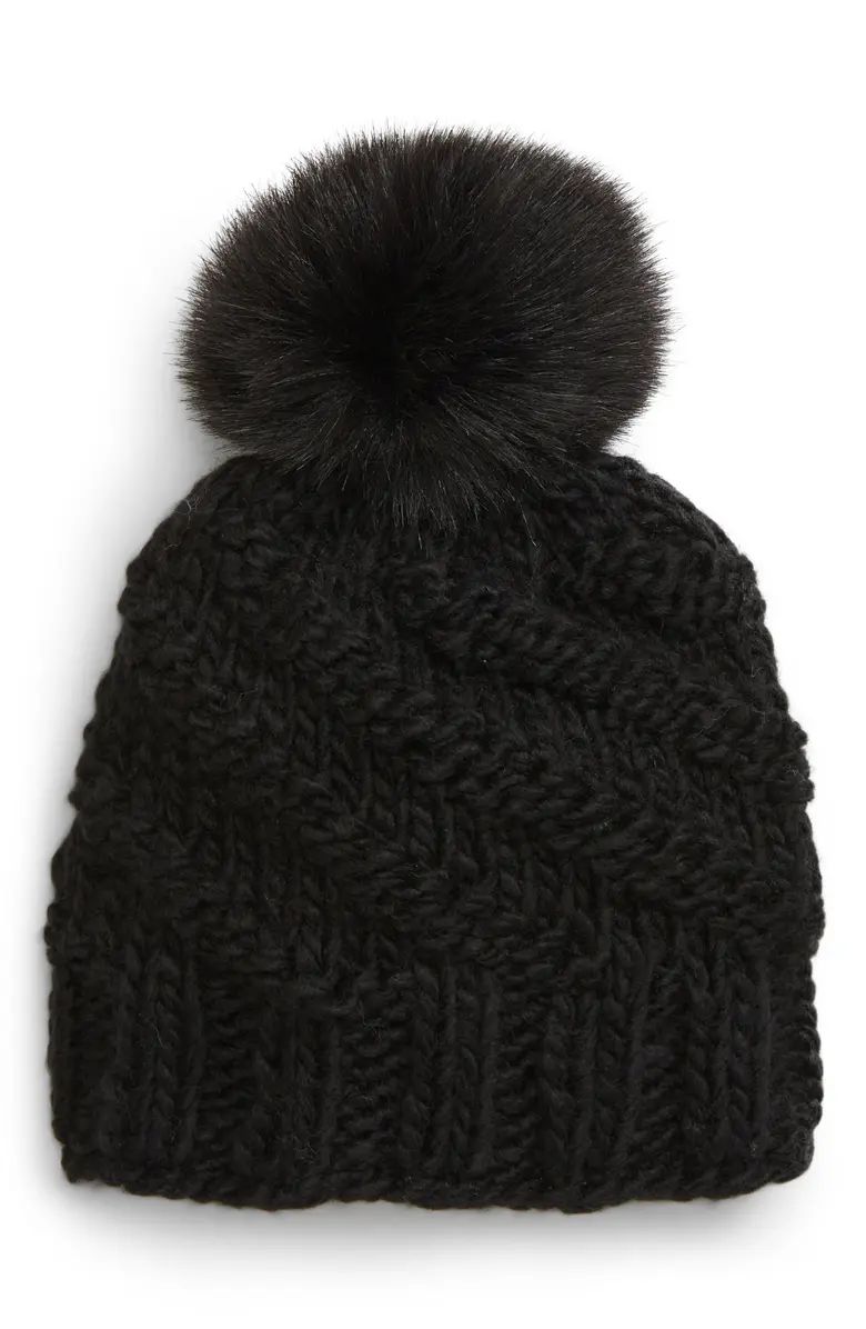 Free People Happy Trails Pompom Beanie | Nordstrom | Nordstrom