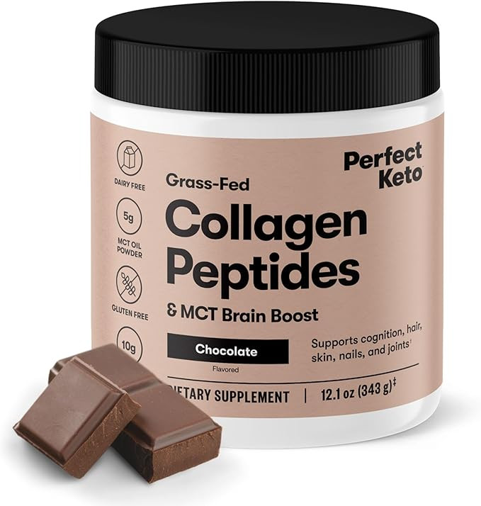 Perfect Keto Collagen Peptides Protein Powder with MCT Oil, Hydrolyzed Collagen, Type I & III Sup... | Amazon (US)