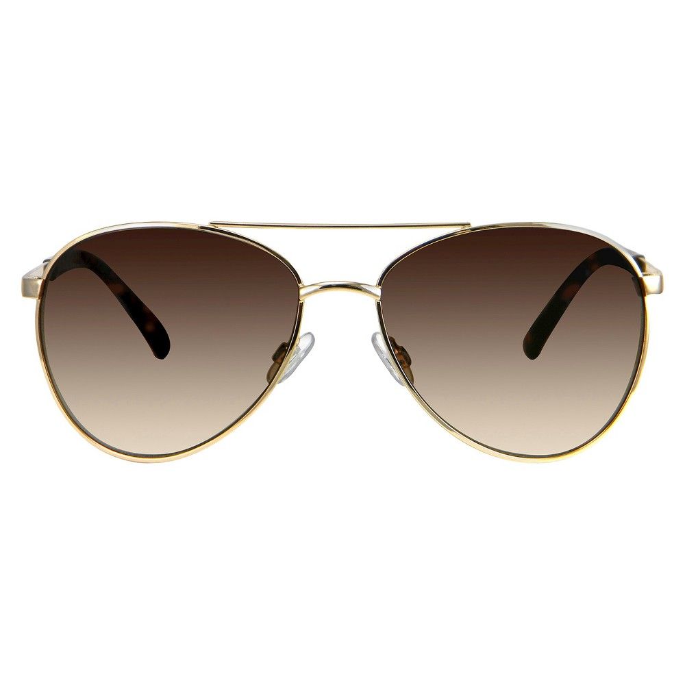 Women's Aviator Sunglasses - Gold | Target
