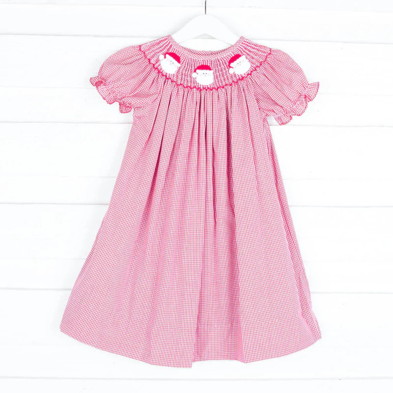 Santa's Favorite Smocked Bishop Dress | Classic Whimsy