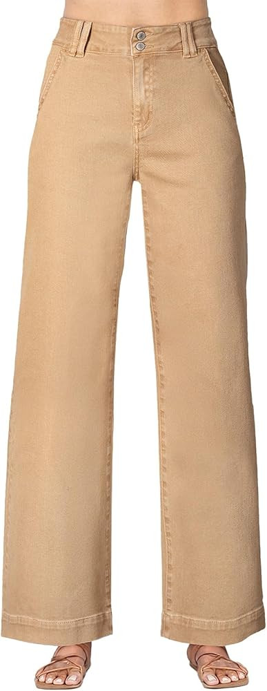 Astylish Women's High Waisted Wide Leg Straight Jeans | Amazon (US)